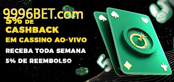 Promoções do cassino ao Vivo 9996BET.com